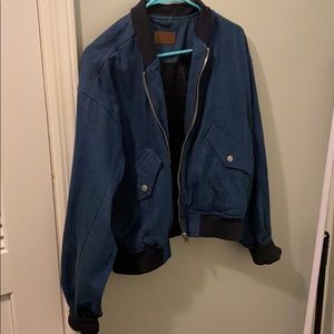 denim bomber jacket